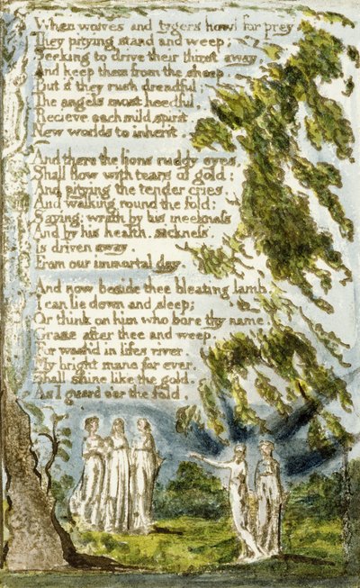 P.124-1950.pt20 Notte (cont.): tavola 20 da Songs of Innocence and of Experience (copia R) c.1802-08 da William Blake